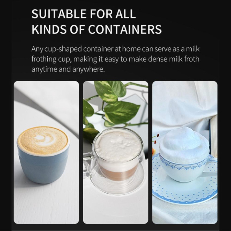 Maidon vaahdotin kädessä pidettävä vaahtomuovikone ruostumattomasta teräksestä valmistettu sähkövatkain kotitalouksien munanvaty