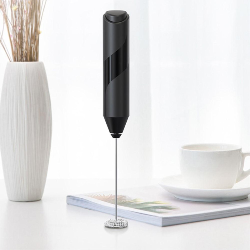 Milk Frother Handheld Foam Maker Stainless Steel Electric Mixer Household Egg Beater Tool