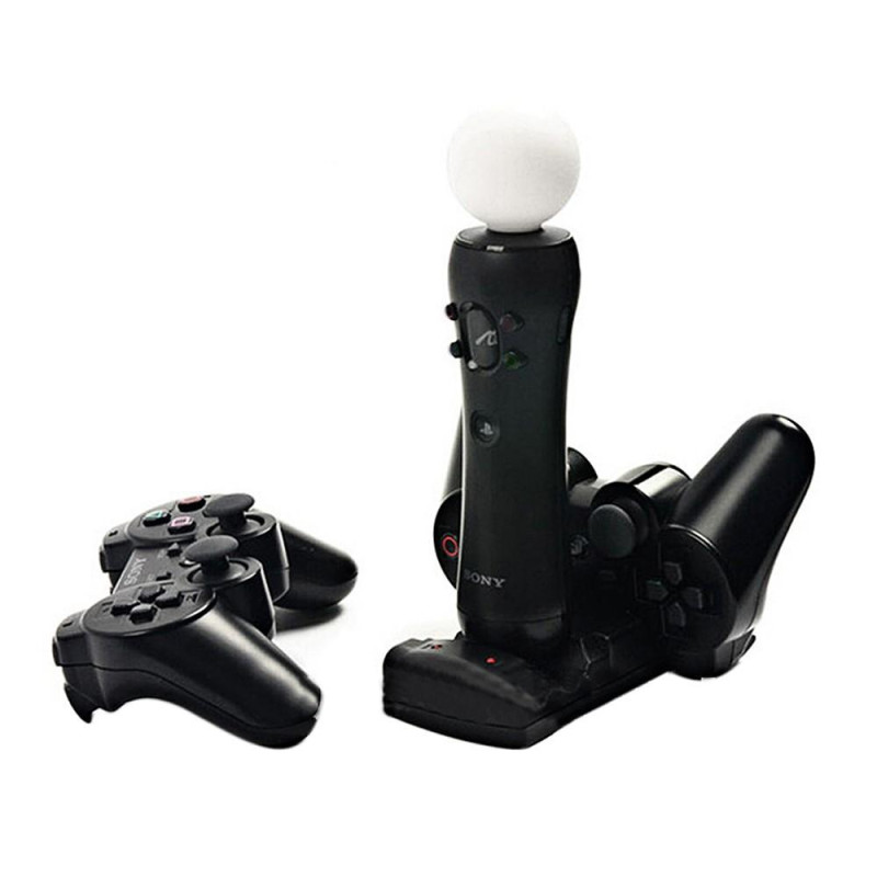 Playstation 3/PS3 Move kaksoislatausteline 2 in 1