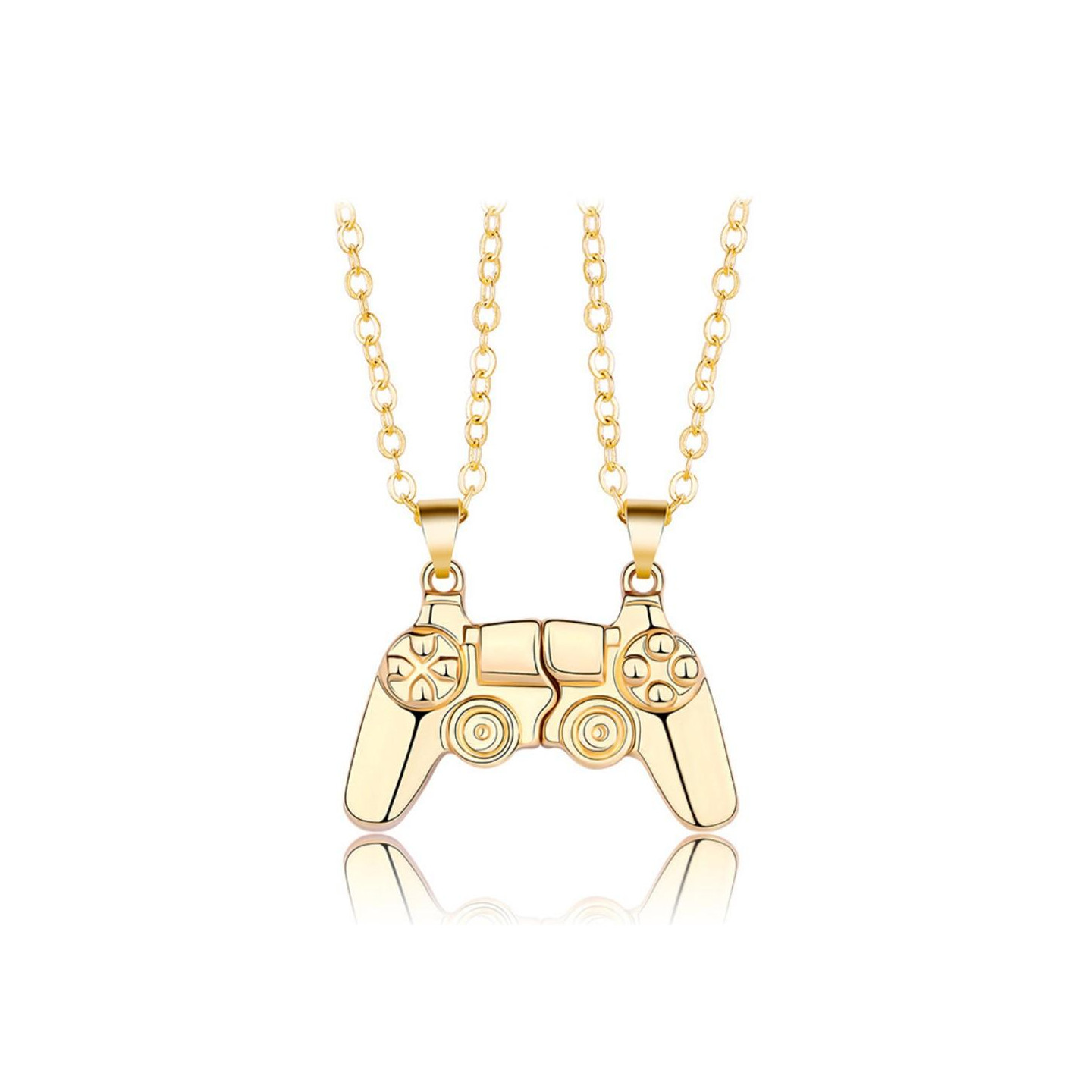 Magnetic Game Controller Necklace Couple Matching Pendant for Friends Valentine's Gifts Lover
