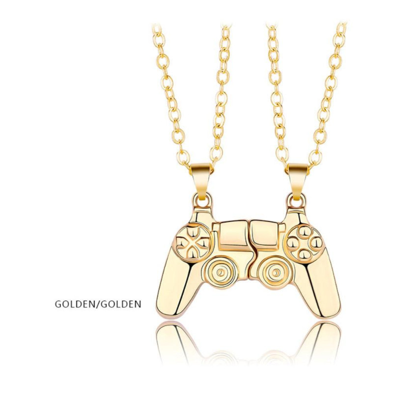 Magnetic Game Controller Necklace Couple Matching Pendant for Friends Valentine's Gifts Lover