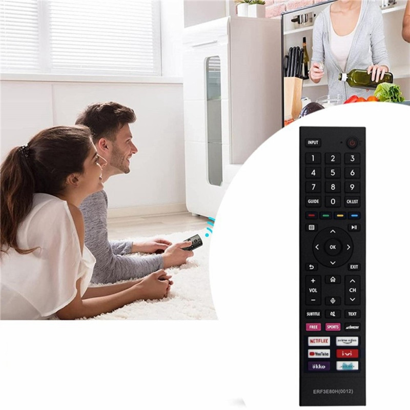 Remote Control Replacement ERF3E80H For Hisense TV (Does not support voice function)