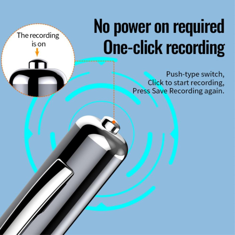 Q91 128 Gt: n digitaalinen äänitallennin kirjoituskynä MP3 - musiikkisoitin