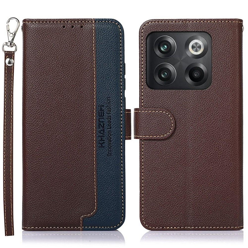 KHAZNEH Phone Cover for OnePlus 10T / Ace Pro - Brown/Blue