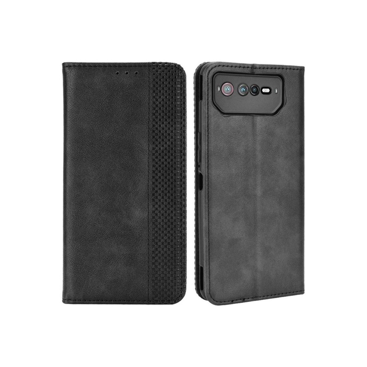 Asus ROG Phone 6 5G/6 Pro 5G Lommebok - deksel - Svart