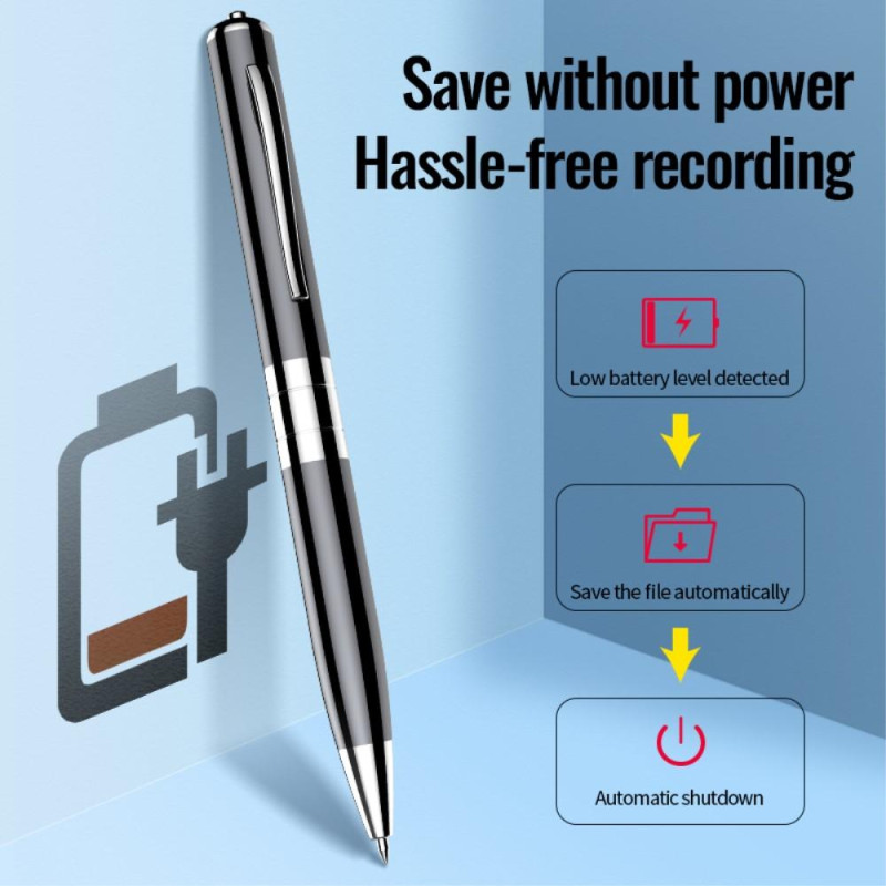 Q91 128GB Digital Voice Recorder Writing Pen MP3 Music Player