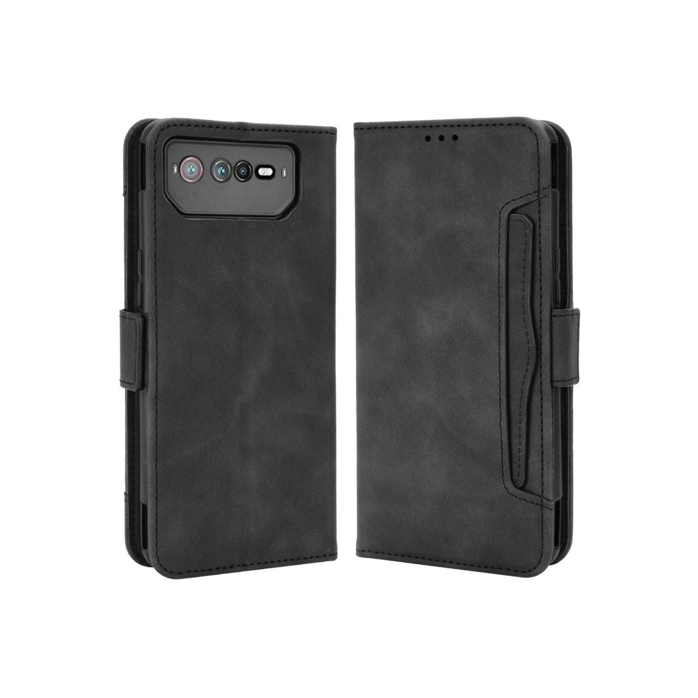 Asus ROG Phone 6 5G/6 Pro 5G Lommebok - deksel - Svart