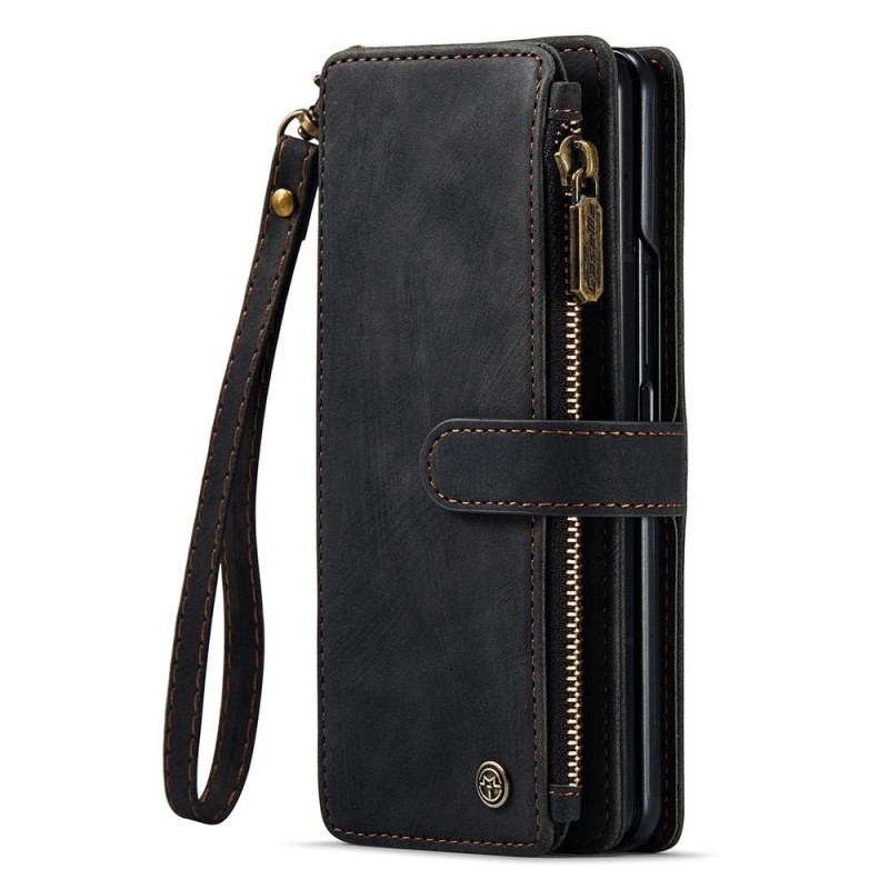 Samsung Galaxy Z Fold 3 5G CASEME Multikortspor Stativ Telefondæksel - Sort