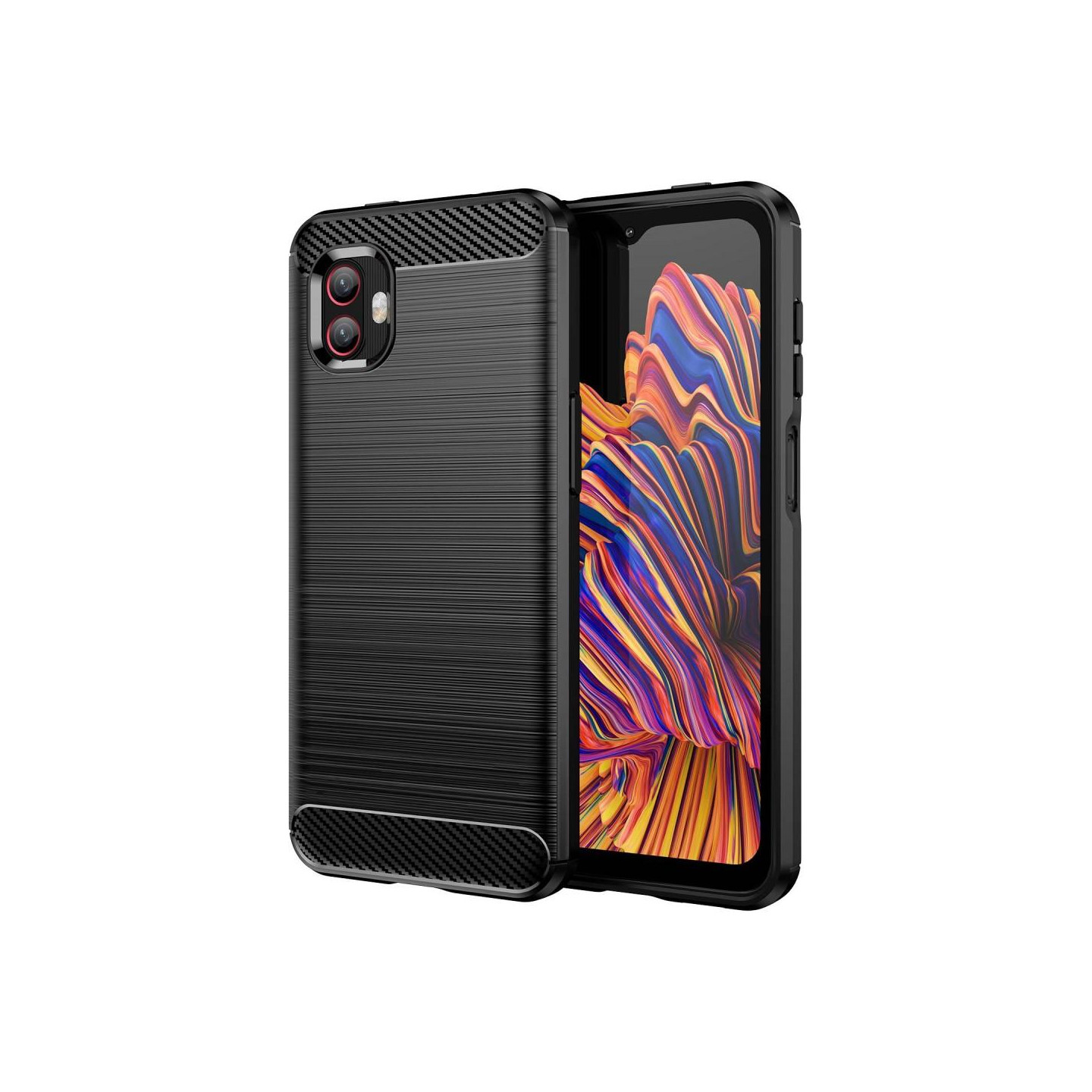 Samsung Galaxy Xcover 6 Pro hiilikuitukuvioinen takakansi