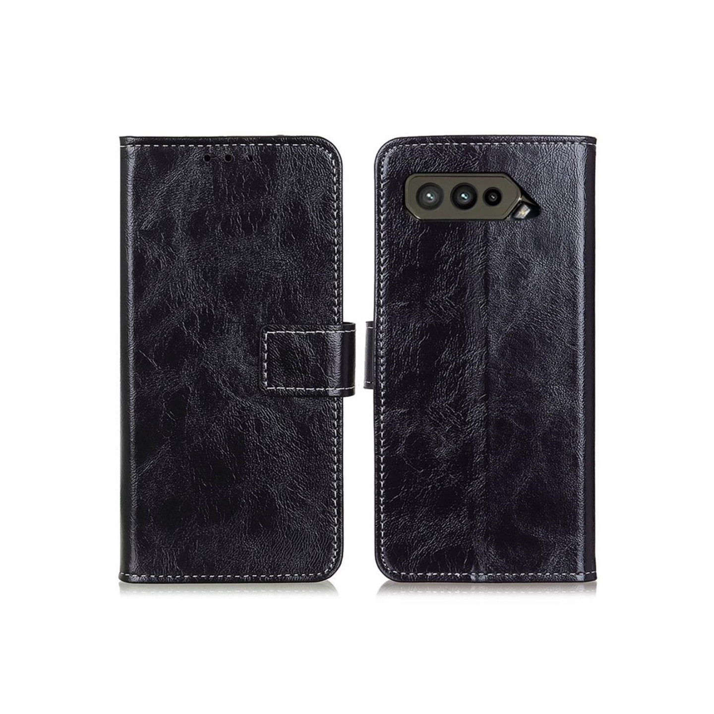 Asus ROG Phone 5/Ultimate/Pro Lommebok - deksel Svart