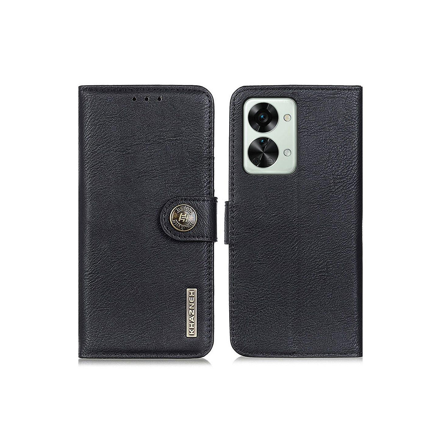 KHAZNEH OnePlus Nord 2T 5G Lommebok - deksel - Svart