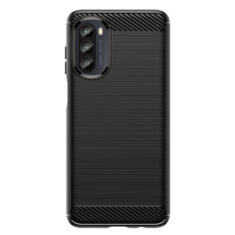 Carbon Fiber Texture TPU Cover for Motorola Moto G52