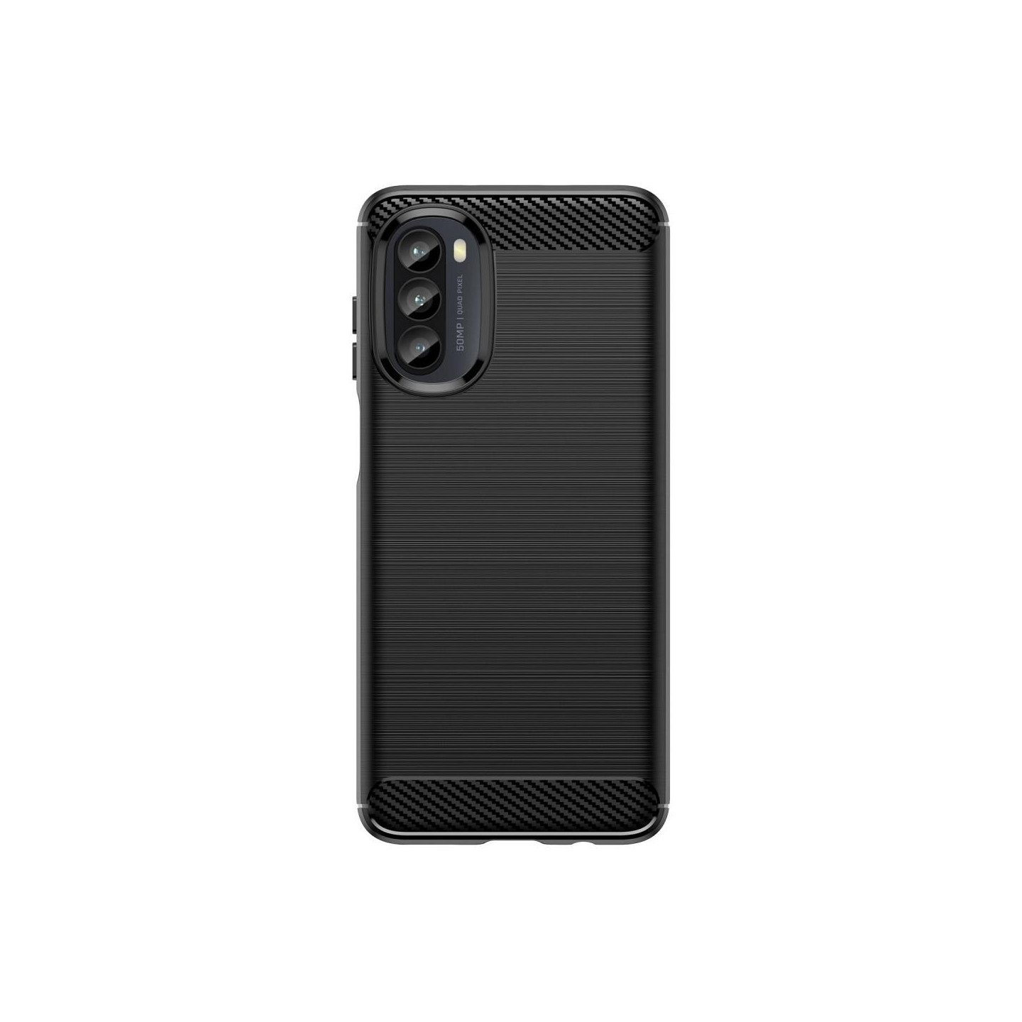 Carbon Fiber Texture TPU Cover for Motorola Moto G52