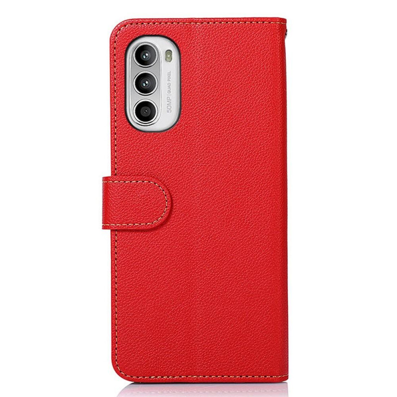KHAZNEH Phone Cover for Motorola Moto G52 - Red/Black