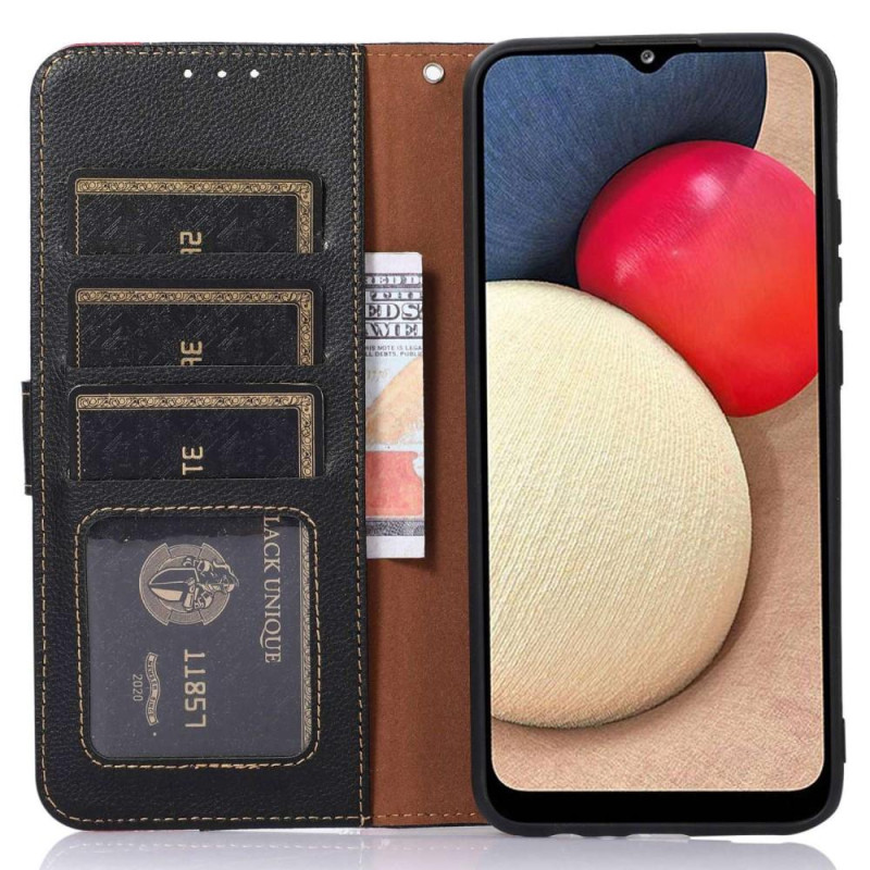 KHAZNEH Phone Cover for Motorola Edge 30 5G - Black/Red