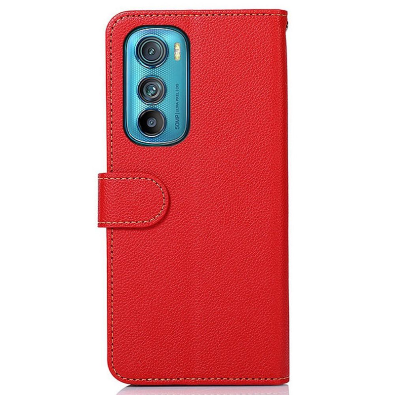 KHAZNEH Phone Cover for Motorola Edge 30 5G - Red/Black