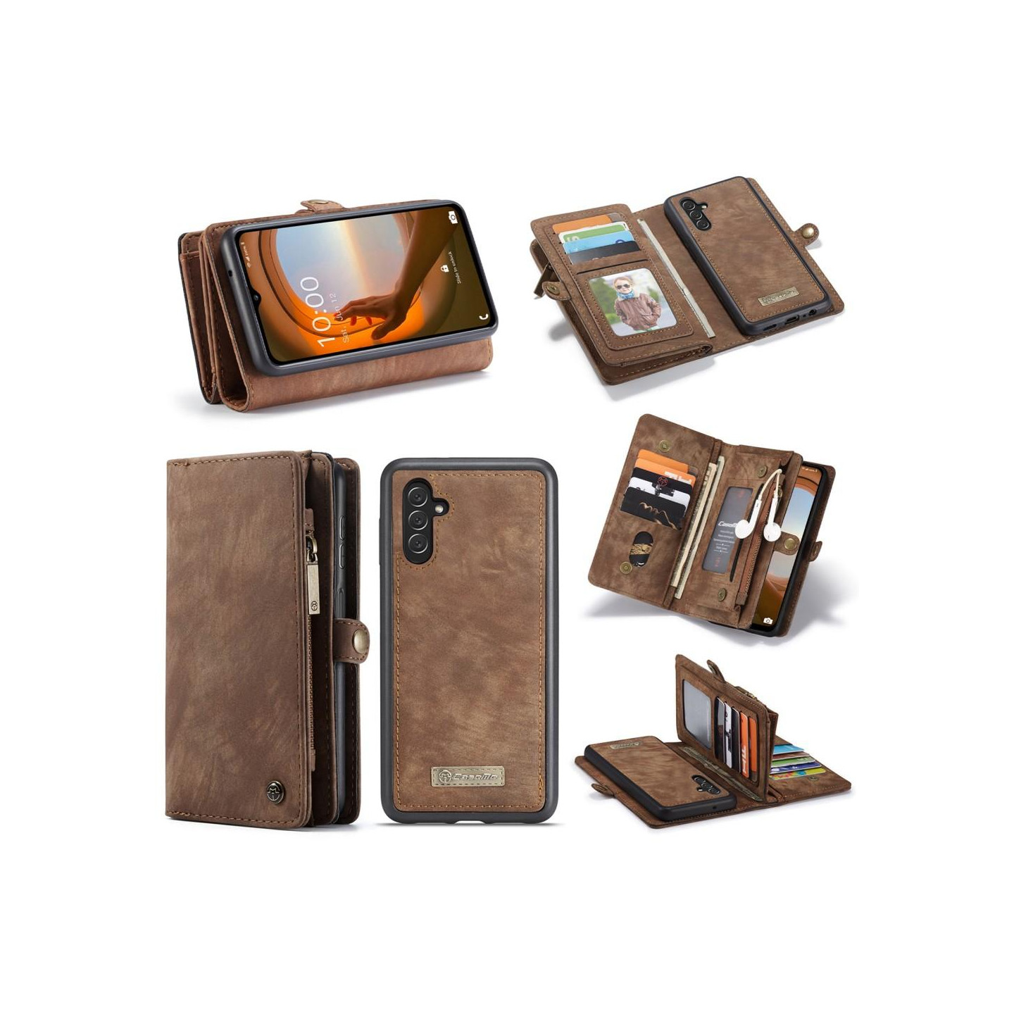 CASEME for Samsung Galaxy A13 5G / A04s 4G 2 - in - 1 Detachable - Coffee
