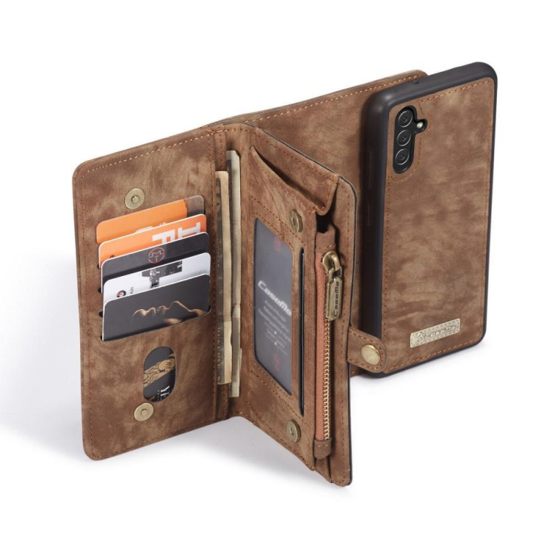 CASEME Samsung Galaxy A13 5G/A04s 4G 2 - in - 1 Irrotettava - Kahvi