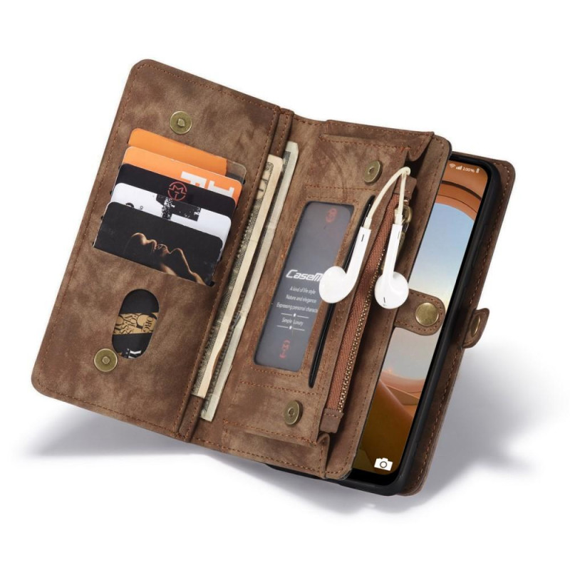 CASEME Samsung Galaxy A13 5G/A04s 4G 2 - in - 1 Irrotettava - Kahvi