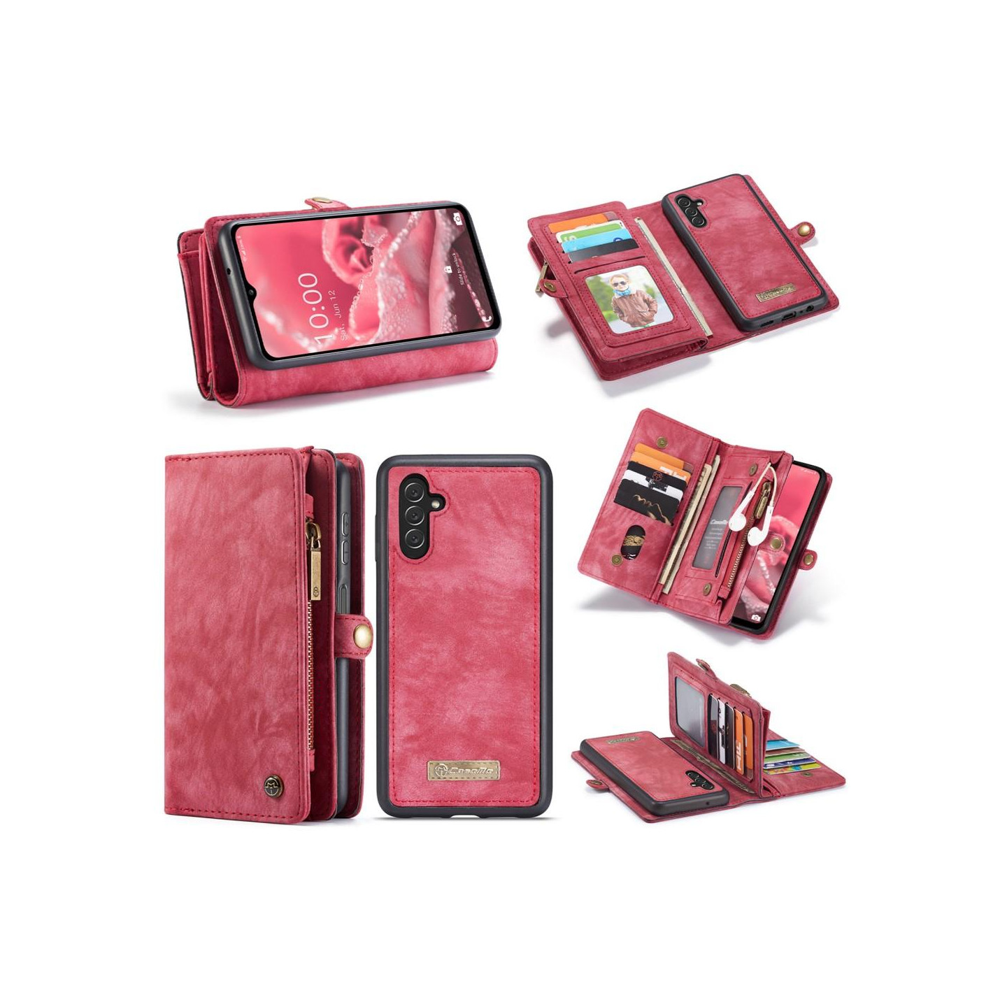 CASEME for Samsung Galaxy A13 5G / A04s 4G 2 - in - 1 Detachable - Red