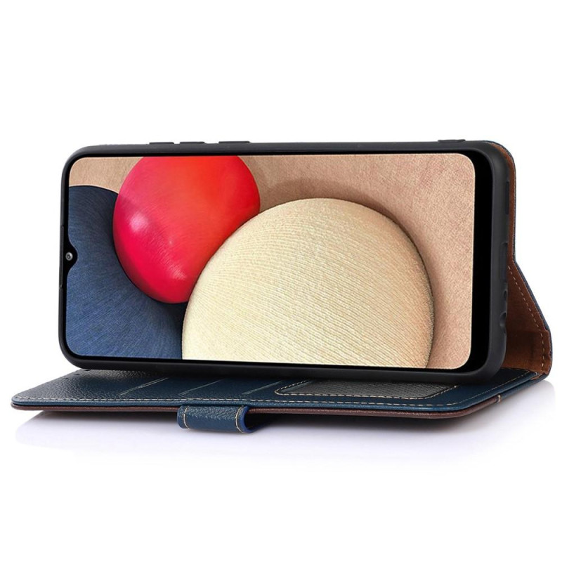 KHAZNEH puhelimen kansi Motorola Edge 30 5G - sininen/ruskea