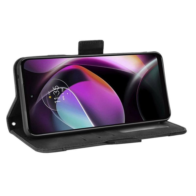 Wallet Stand Phone Case for Motorola Moto G 5G 2022 - Black
