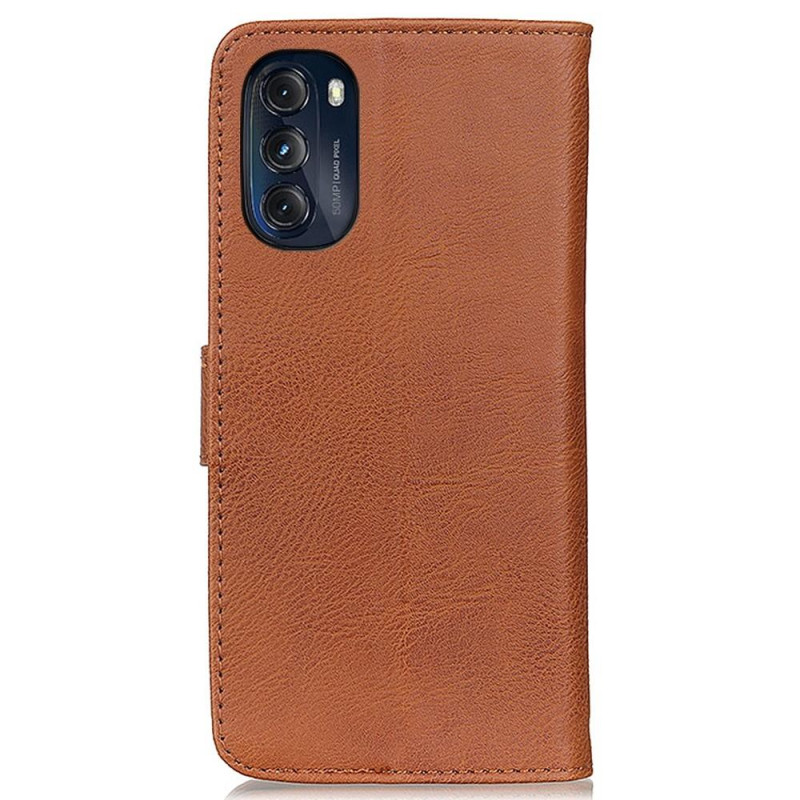 KHAZNEH Wallet Stand Case for Motorola Moto G 5G 2022 - Breown