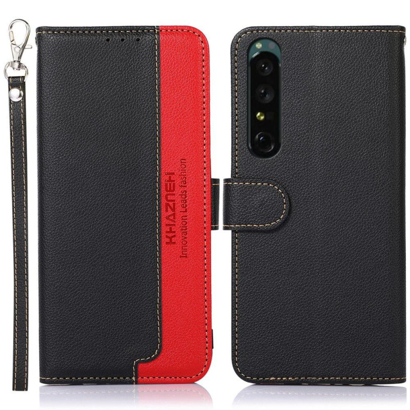 KHAZNEH Phone Cover for Sony Xperia 1 IV - Black/Red