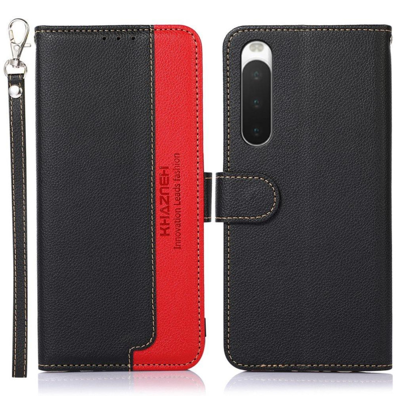 KHAZNEH Phone Cover for Sony Xperia 10 IV - Black/Red