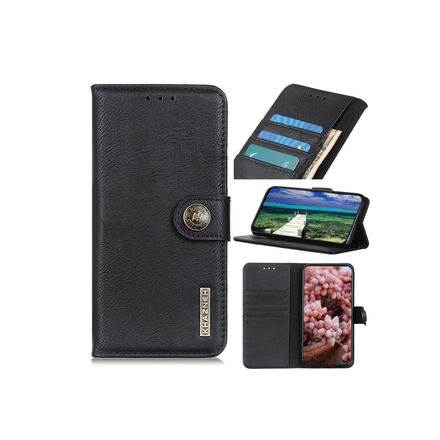 KHAZNEH Lompakkoteline Sony Xperia 10 IV - Musta