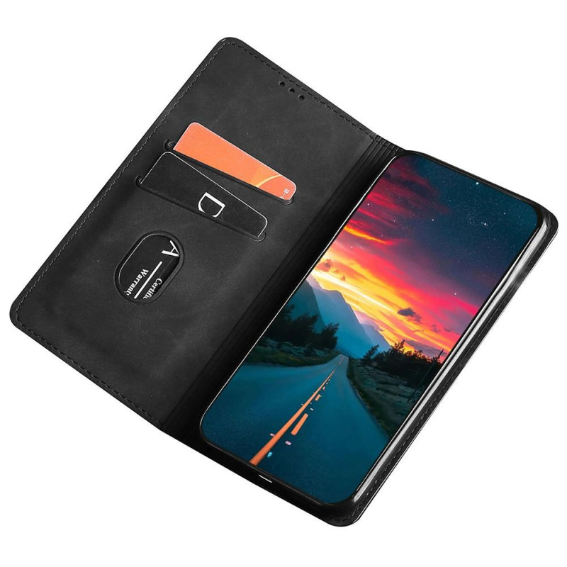 Vintage Wallet Case for Xiaomi 12 Pro - Black