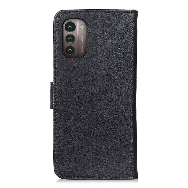 KHAZNEH Vintage Wallet Case for Nokia G21 / G11 - Black
