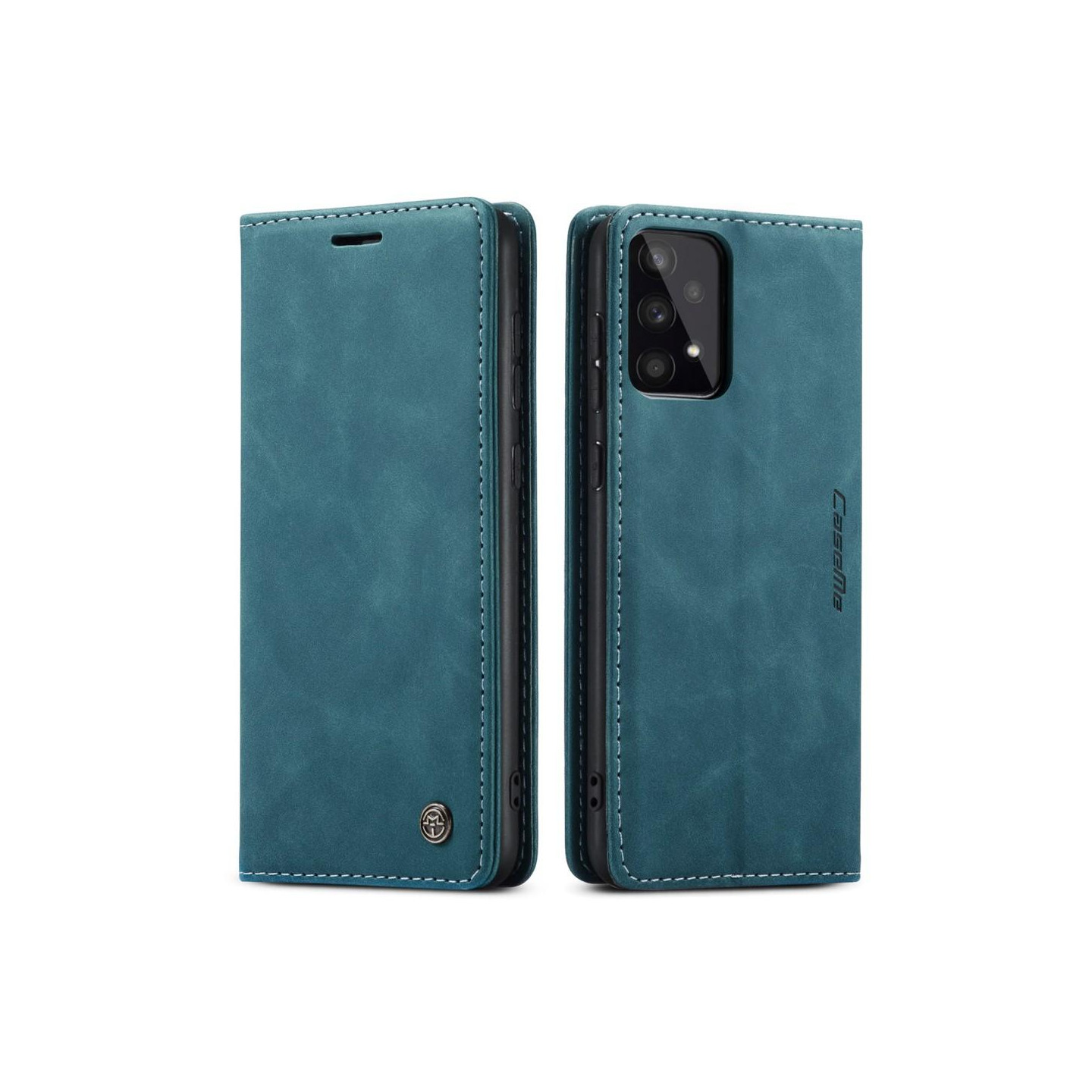 CASEME Retro Pung Taske til Samsung Galaxy A33 5G - Grøn - Blå