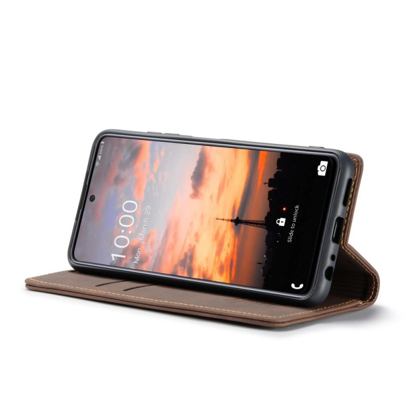 CASEME Retro Wallet Case for Samsung Galaxy A33 5G - Coffee
