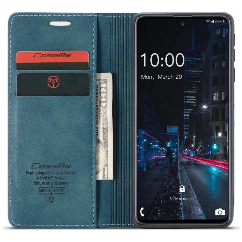 CASEME Lommebok - deksel Samsung Galaxy A33 5G - Grønn - Blå