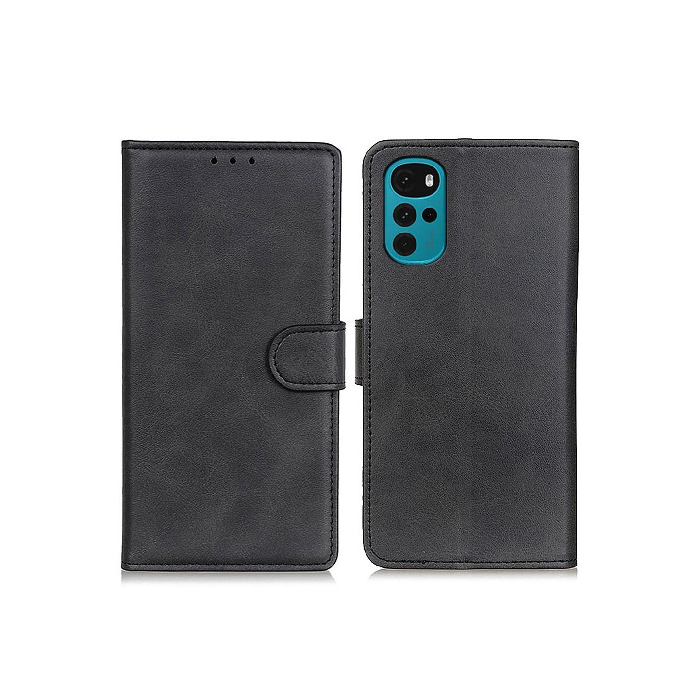 Vintage lompakkokotelo Motorola Moto G22/Moto E32s 4G - Musta