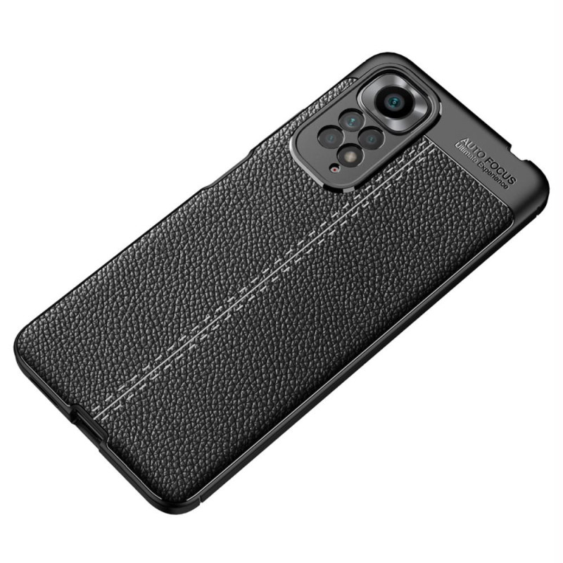 Litchi Texture Soft TPU Case for Xiaomi Redmi Note 11 / Note 11S - Black
