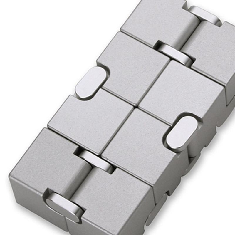 Fidget Spinner Infinite Cube Metal Stressaflastningsflipblok - Rød