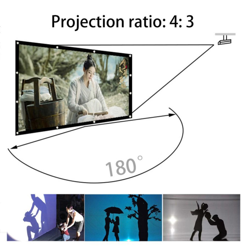 Projection Screen 120 inch 4:3 For Projector