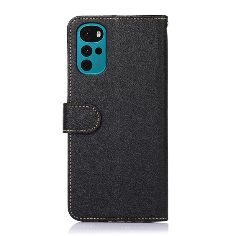 KHAZNEH Motorola Moto G22/Moto E32s 4G Lommebok - deksel - Svart/Rød