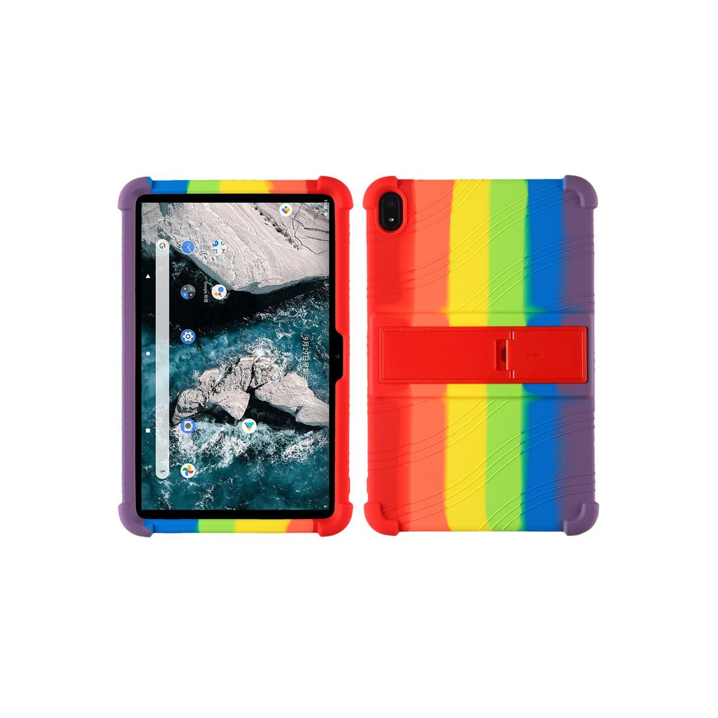 Nokia T20 Blødt Silikone Beskyttende Tabletetui Cover Rainbow Pride