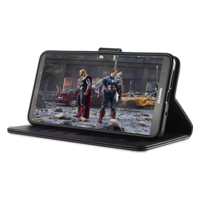 Huawei Mate 10 Pro Lompakkoteline Korttipaikoilla - Musta