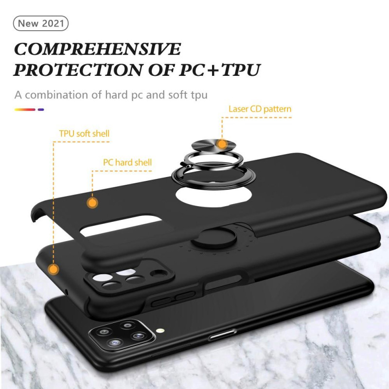 Samsung Galaxy A12 Fingerring Kickstand (Indbygget Metalplade) Taske