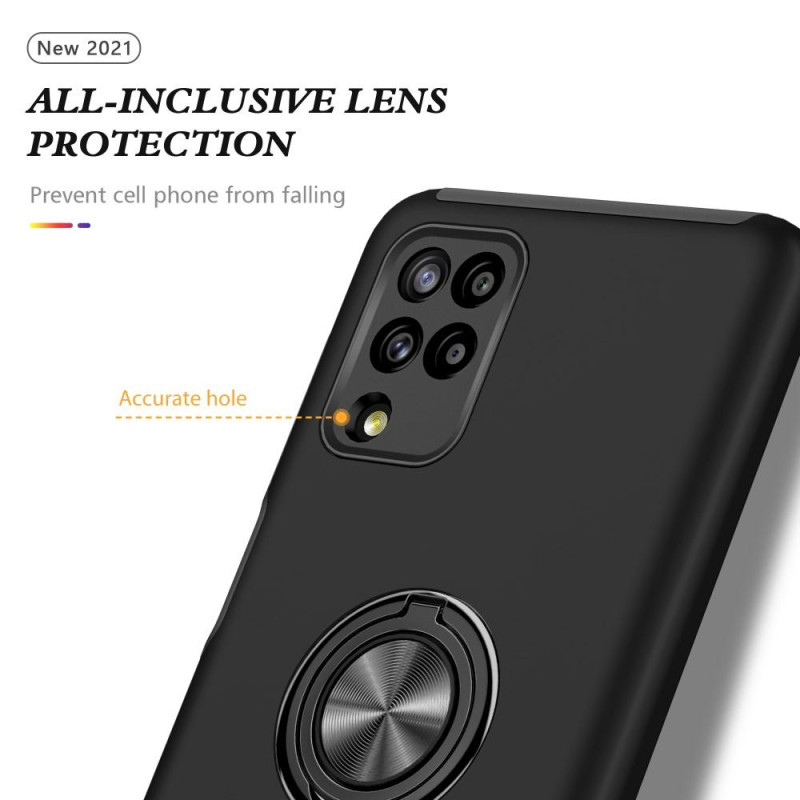 Samsung Galaxy A12 sormensormen tukijalka (sisäänrakennettu metallilevy) kotelo