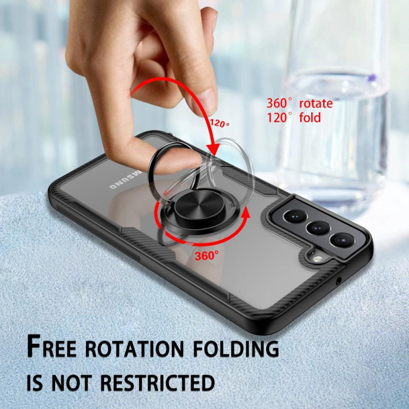 Samsung Galaxy S22+ Hybrid Cover Med Fingerring - Rød