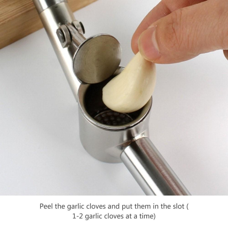 Garlic Press Large Lengthened 186x70x50mm Stainless steel