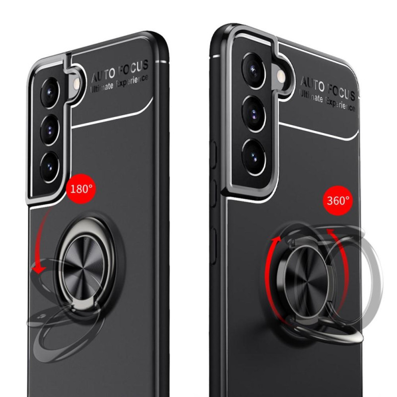 Samsung Galaxy S22+ Hybrid Deksel Med Fingerring - Svart