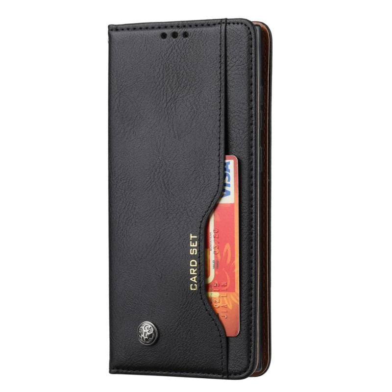 Samsung Galaxy S22 Ultra Wallet Stand Phone Flip Case Cover - Black
