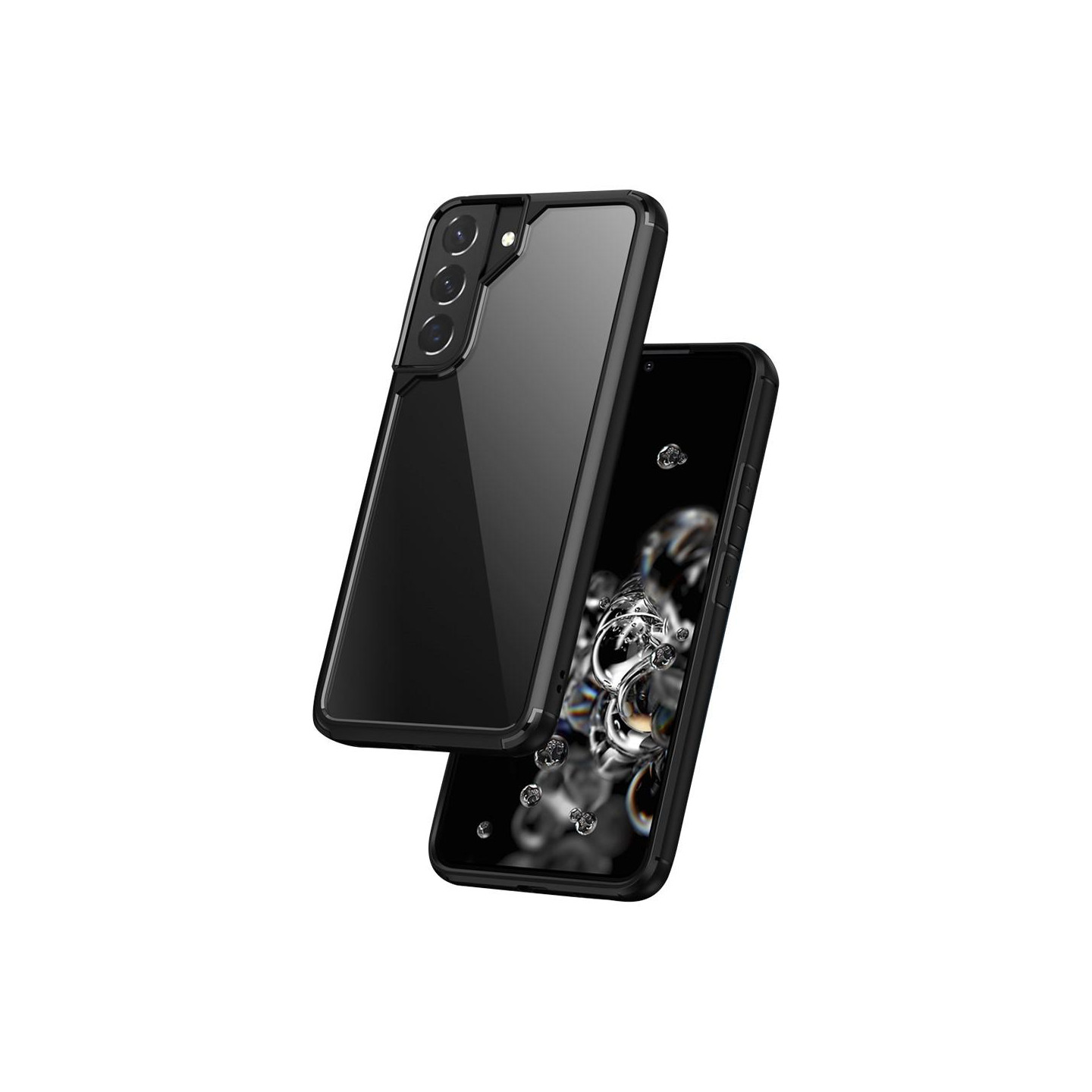 IPAKY Samsung Galaxy S22+ TPU Hybrid Cover - Sort