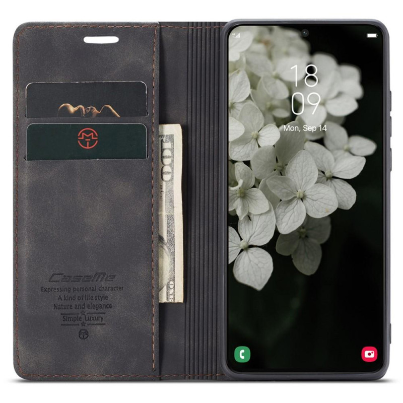 CASEME Retro Pung Taske til Samsung Galaxy S22 Plus - Sort